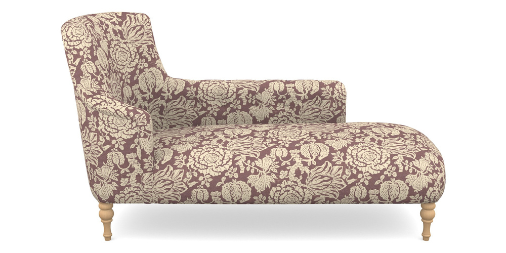 Product photograph of Anglesey Chaise Rhf In V A Brompton Collection - Flowering Kale - Cacao from Sofas and Stuff Limited