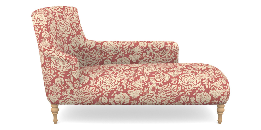 Product photograph of Anglesey Chaise Rhf In V A Brompton Collection - Flowering Kale - Chilli from Sofas and Stuff Limited