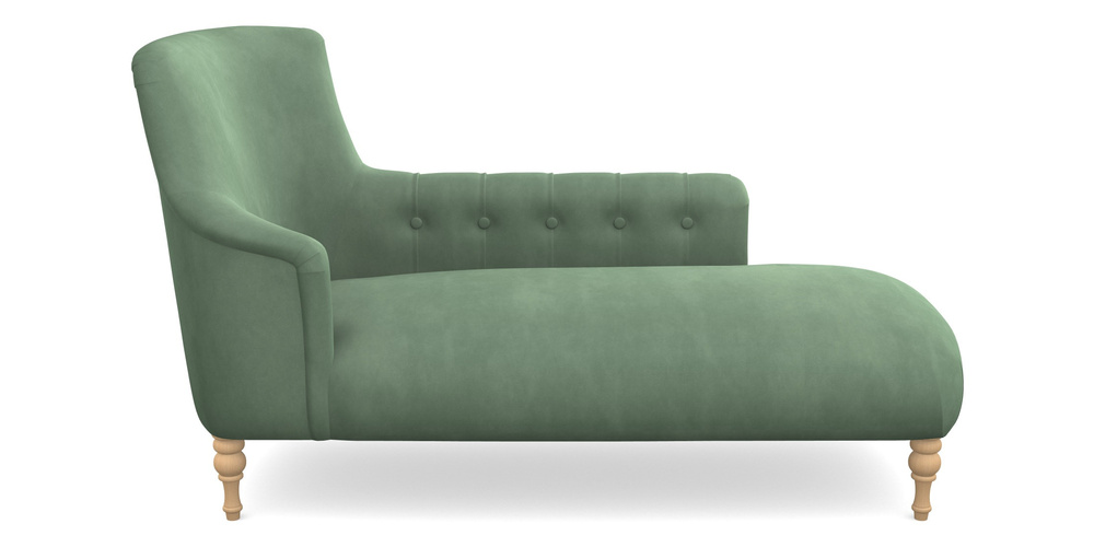 Product photograph of Anglesey Chaise Rhf In House Clever Velvet - Celadon from Sofas and Stuff Limited