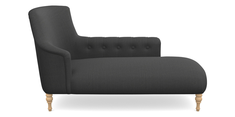 Product photograph of Anglesey Chaise Rhf In House Velvet - Charcoal from Sofas and Stuff Limited