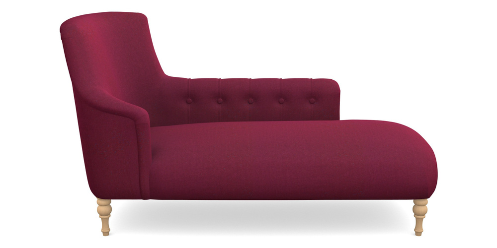 Product photograph of Anglesey Chaise Rhf In House Velvet - Claret from Sofas and Stuff Limited