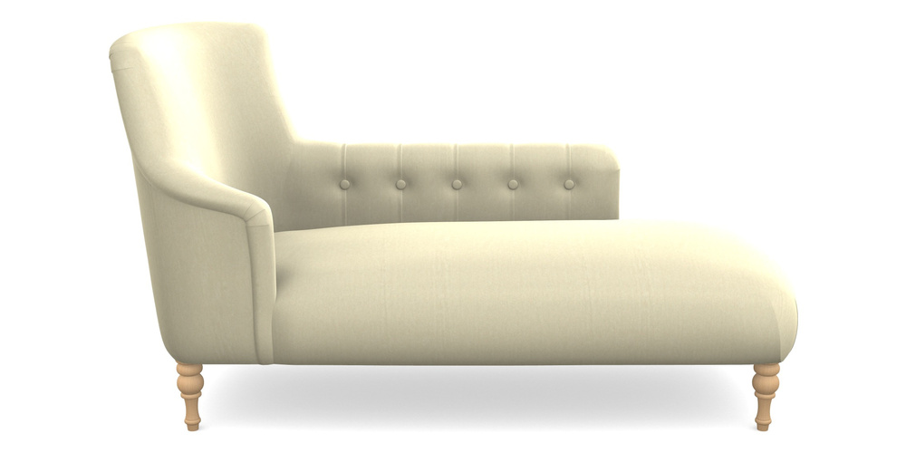 Product photograph of Anglesey Chaise Rhf In House Velvet - Latte from Sofas and Stuff Limited