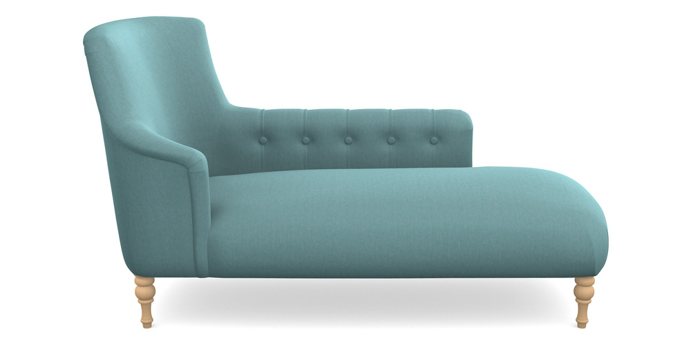 Product photograph of Anglesey Chaise Rhf In House Velvet - Wedgewood from Sofas and Stuff Limited