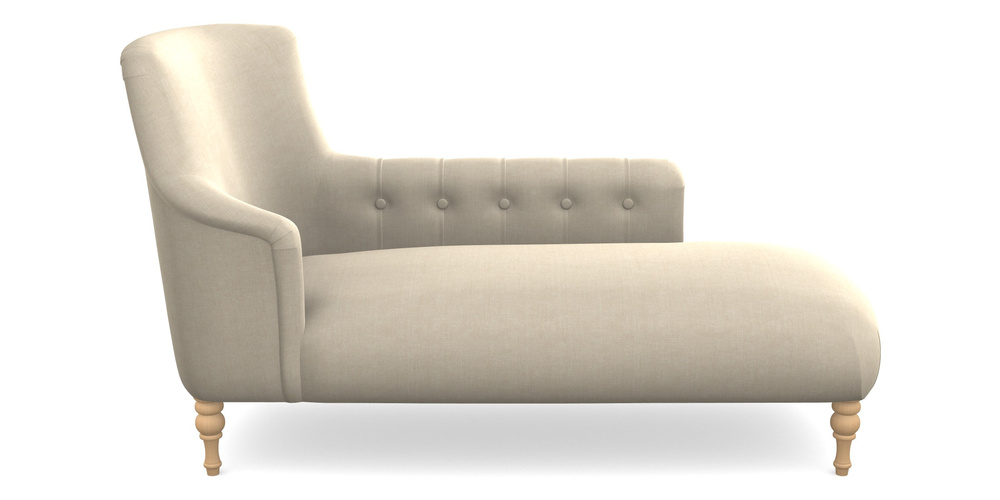 Product photograph of Anglesey Chaise Rhf In Super Soft Velvet - Hessian from Sofas and Stuff Limited