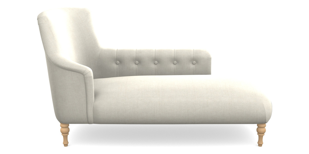 Product photograph of Anglesey Chaise Rhf In Super Soft Velvet - Linen from Sofas and Stuff Limited