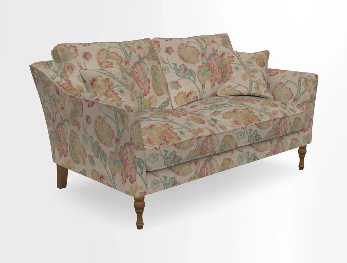 Brunel 3 Seater Sofa in V&A Threads of India Mughal Garden Safari Hunter