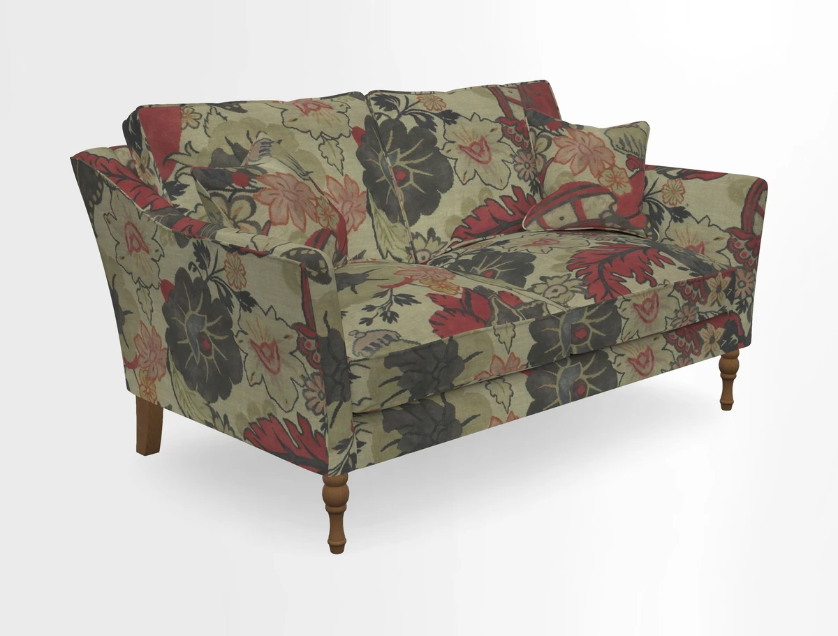 Brunel 3 Seater Sofa in V&A Threads of India Mughal Garden Safari Hunter
