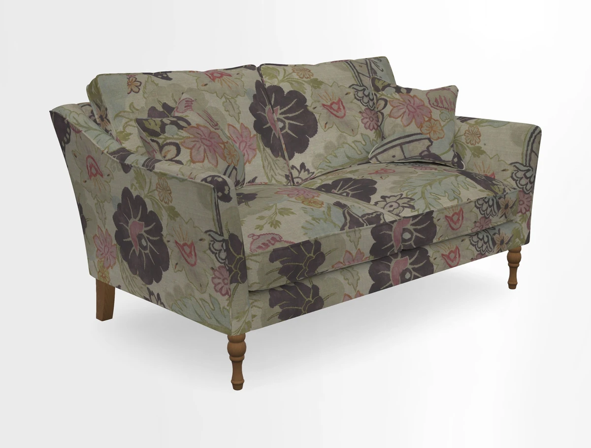 Brunel 3 Seater Sofa in V&A Threads of India Mughal Garden Safari Hunter