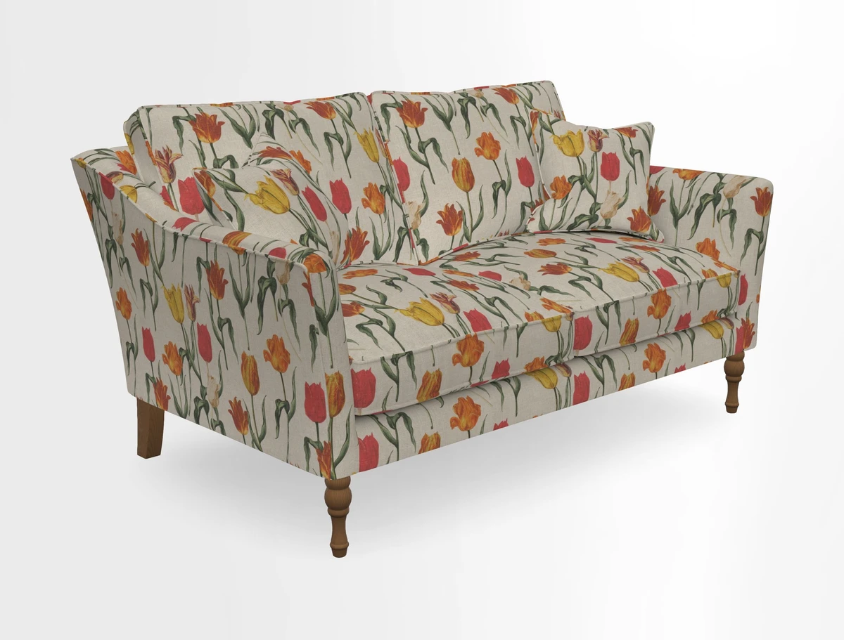 Brunel 3 Seater Sofa in V&A Threads of India Mughal Garden Safari Hunter
