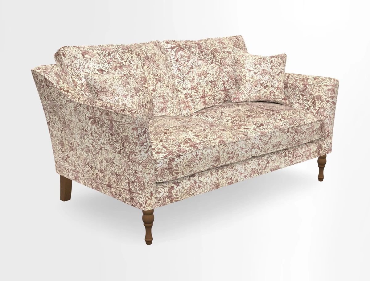 Brunel 3 Seater Sofa in V&A Threads of India Mughal Garden Safari Hunter