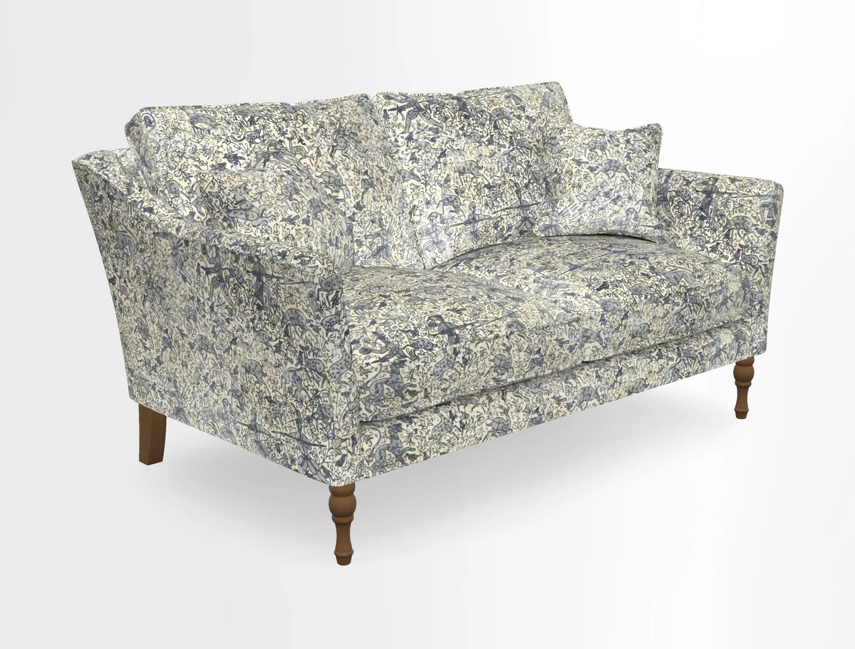 Brunel 3 Seater Sofa in V&A Threads of India Mughal Garden Safari Hunter