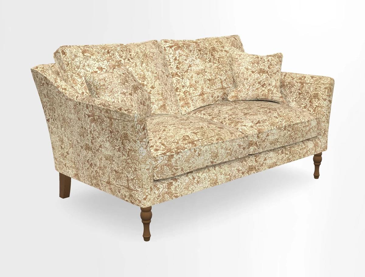 Brunel 3 Seater Sofa in V&A Threads of India Mughal Garden Safari Hunter
