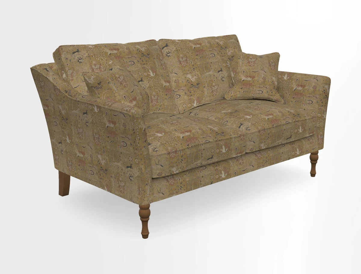 Brunel 3 Seater Sofa in V&A Threads of India Mughal Garden Safari Hunter