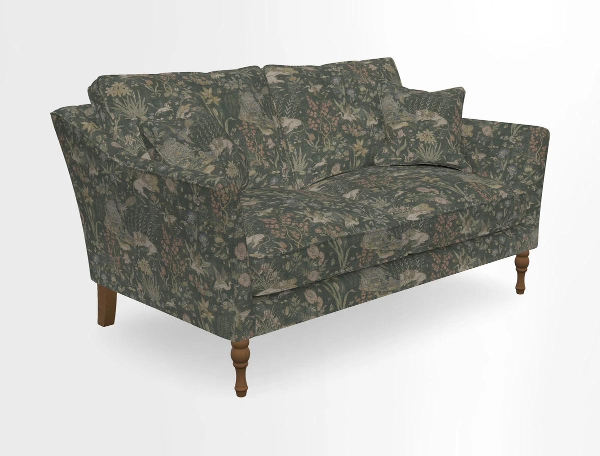 Brunel 3 Seater Sofa in V&A Threads of India Mughal Garden Safari Hunter