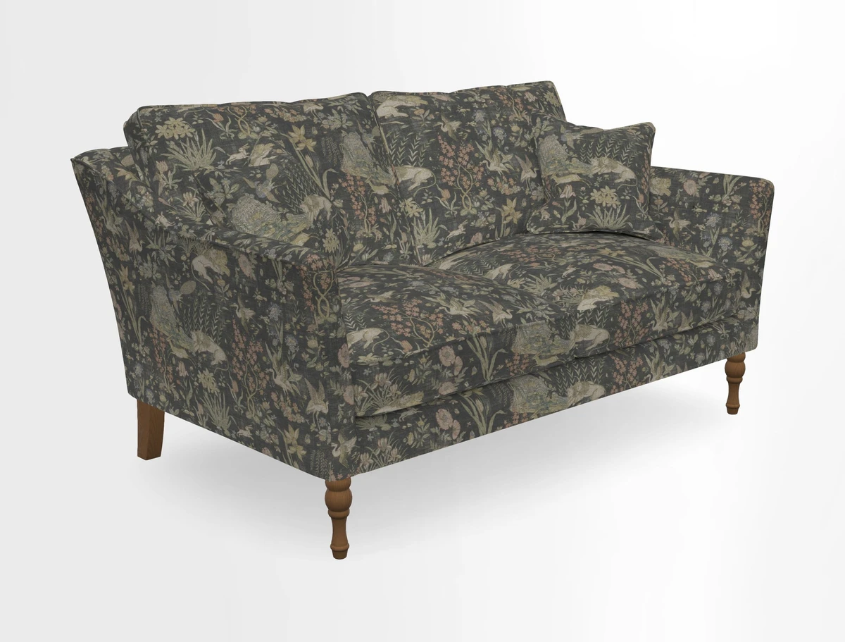 Brunel 3 Seater Sofa in V&A Threads of India Mughal Garden Safari Hunter