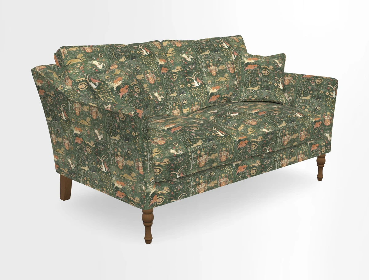 Brunel 3 Seater Sofa in V&A Threads of India Mughal Garden Safari Hunter