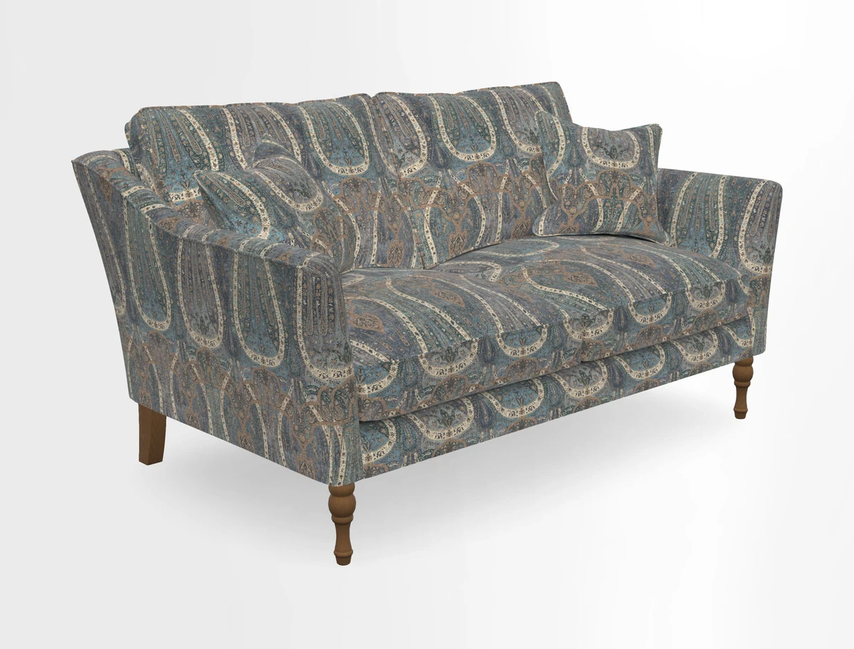 Brunel 3 Seater Sofa in V&A Threads of India Mughal Garden Safari Hunter