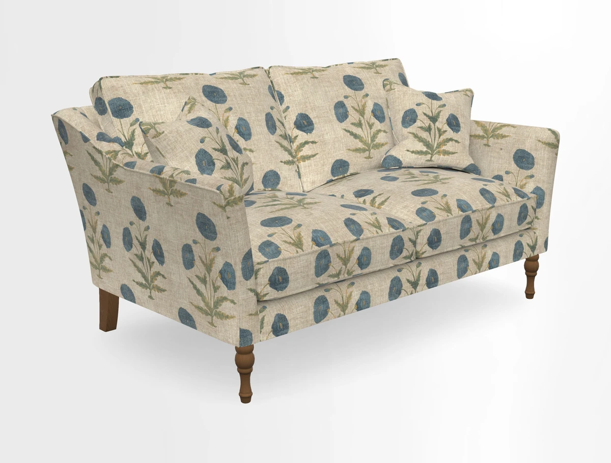 Brunel 3 Seater Sofa in V&A Threads of India Mughal Garden Safari Hunter
