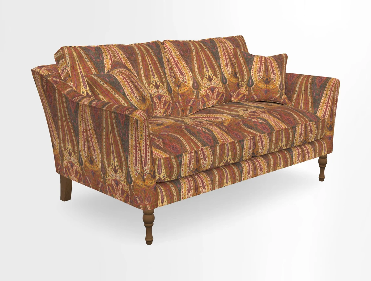 Brunel 3 Seater Sofa in V&A Threads of India Mughal Garden Safari Hunter