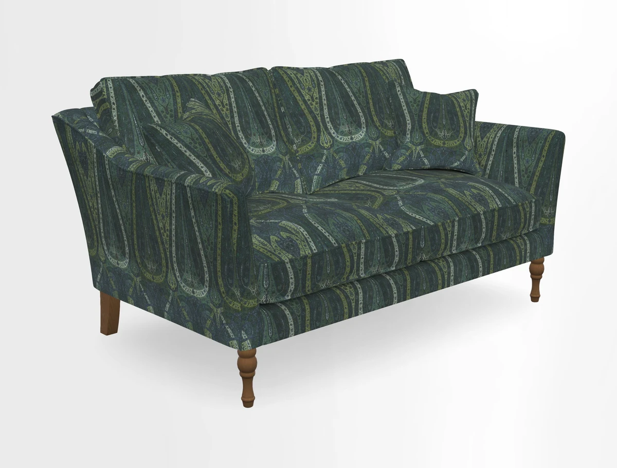 Brunel 3 Seater Sofa in V&A Threads of India Mughal Garden Safari Hunter