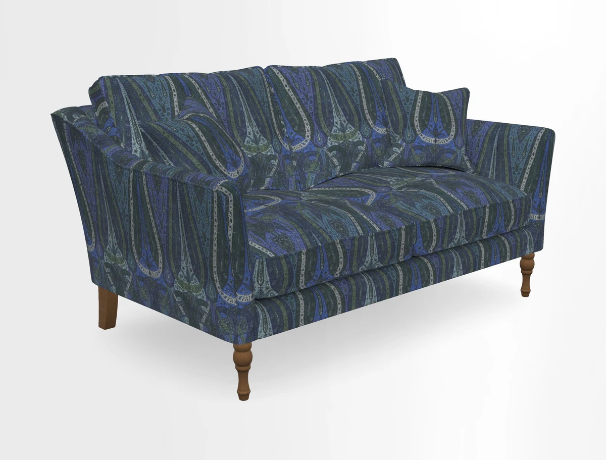 Brunel 3 Seater Sofa in V&A Threads of India Mughal Garden Safari Hunter