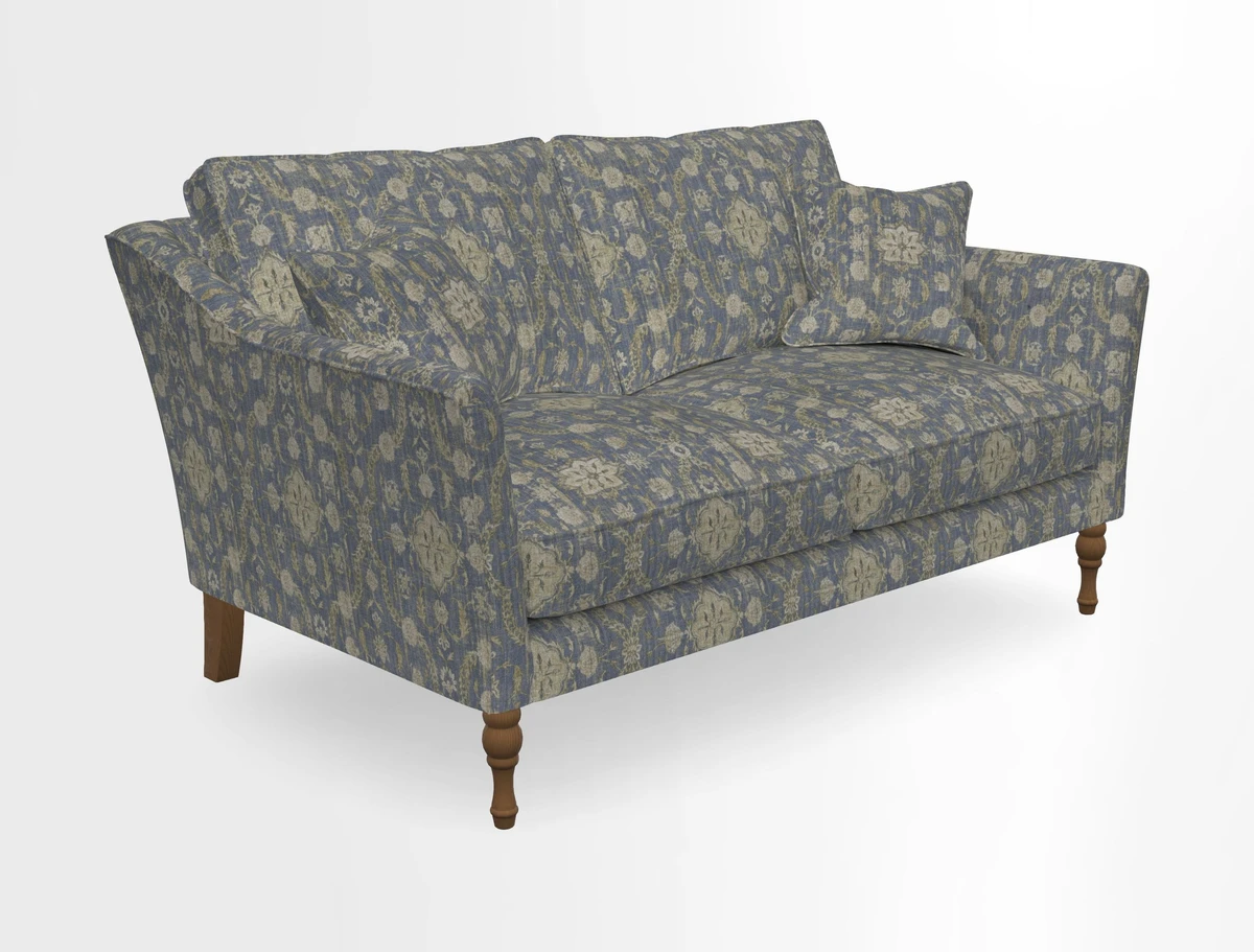 Brunel 3 Seater Sofa in V&A Threads of India Mughal Garden Safari Hunter