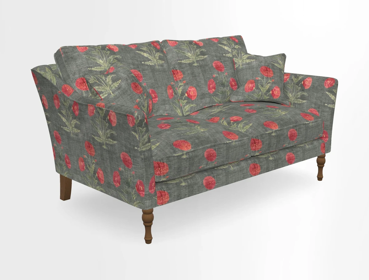 Brunel 3 Seater Sofa in V&A Threads of India Mughal Garden Safari Hunter