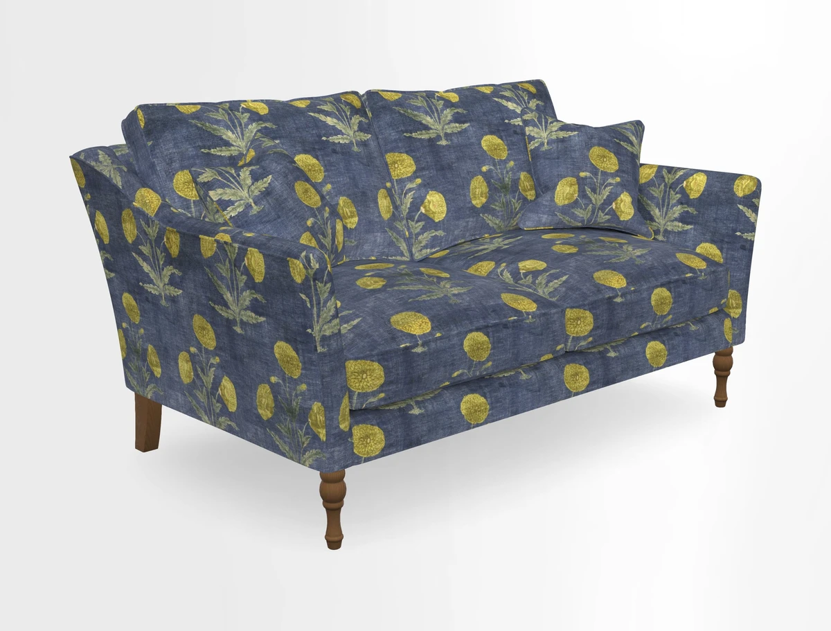 Brunel 3 Seater Sofa in V&A Threads of India Mughal Garden Safari Hunter