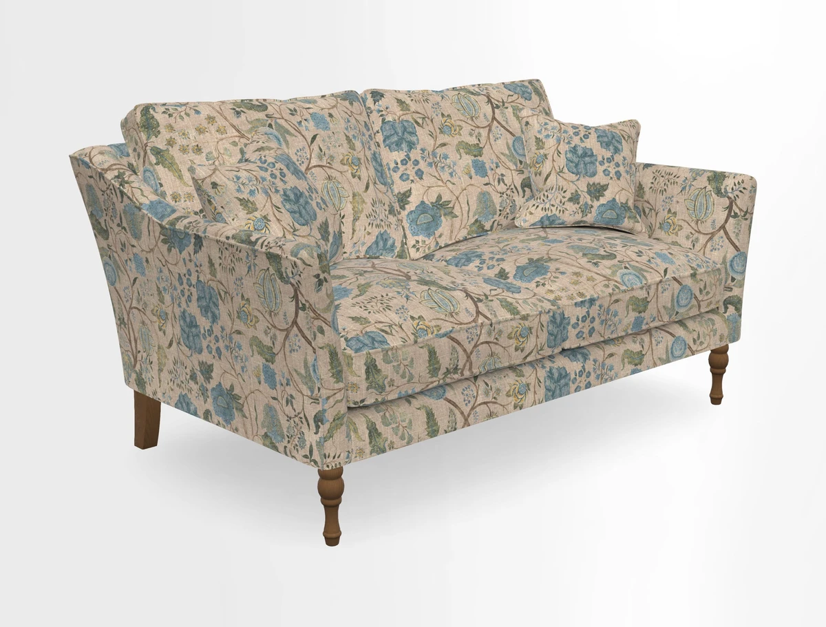Brunel 3 Seater Sofa in V&A Threads of India Mughal Garden Safari Hunter