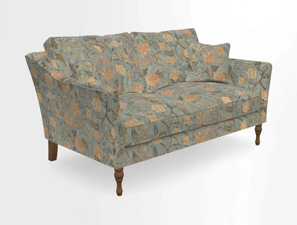 Brunel 3 Seater Sofa in V&A Threads of India Mughal Garden Safari Hunter