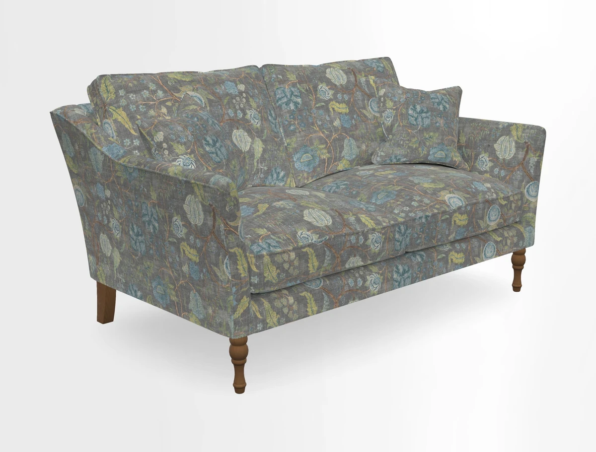 Brunel 3 Seater Sofa in V&A Threads of India Mughal Garden Safari Hunter