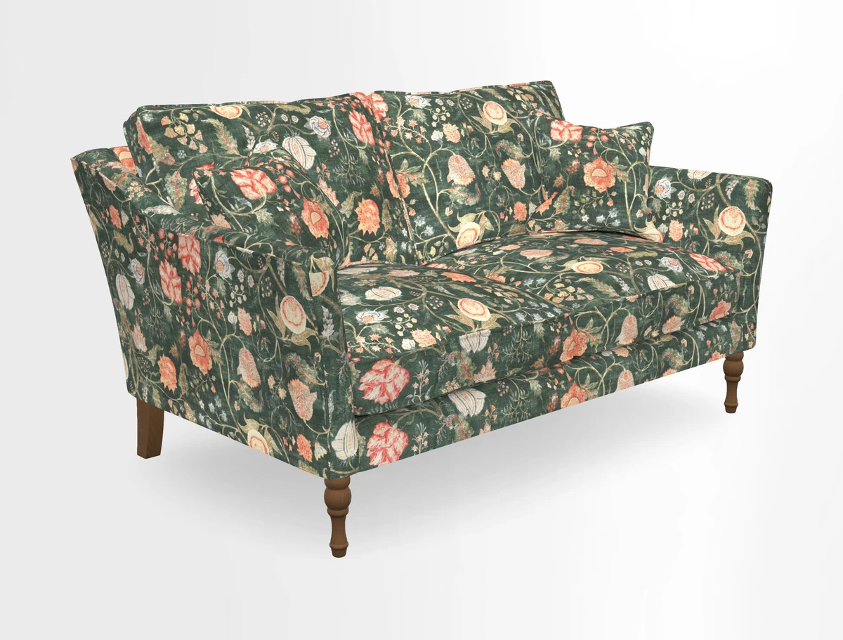 Brunel 3 Seater Sofa in V&A Threads of India Mughal Garden Safari Hunter
