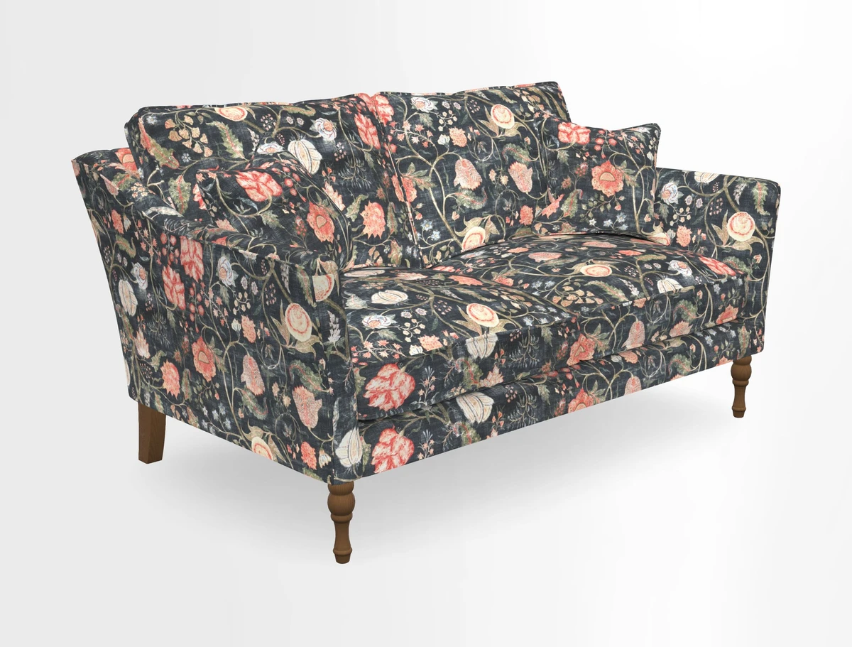 Brunel 3 Seater Sofa in V&A Threads of India Mughal Garden Safari Hunter