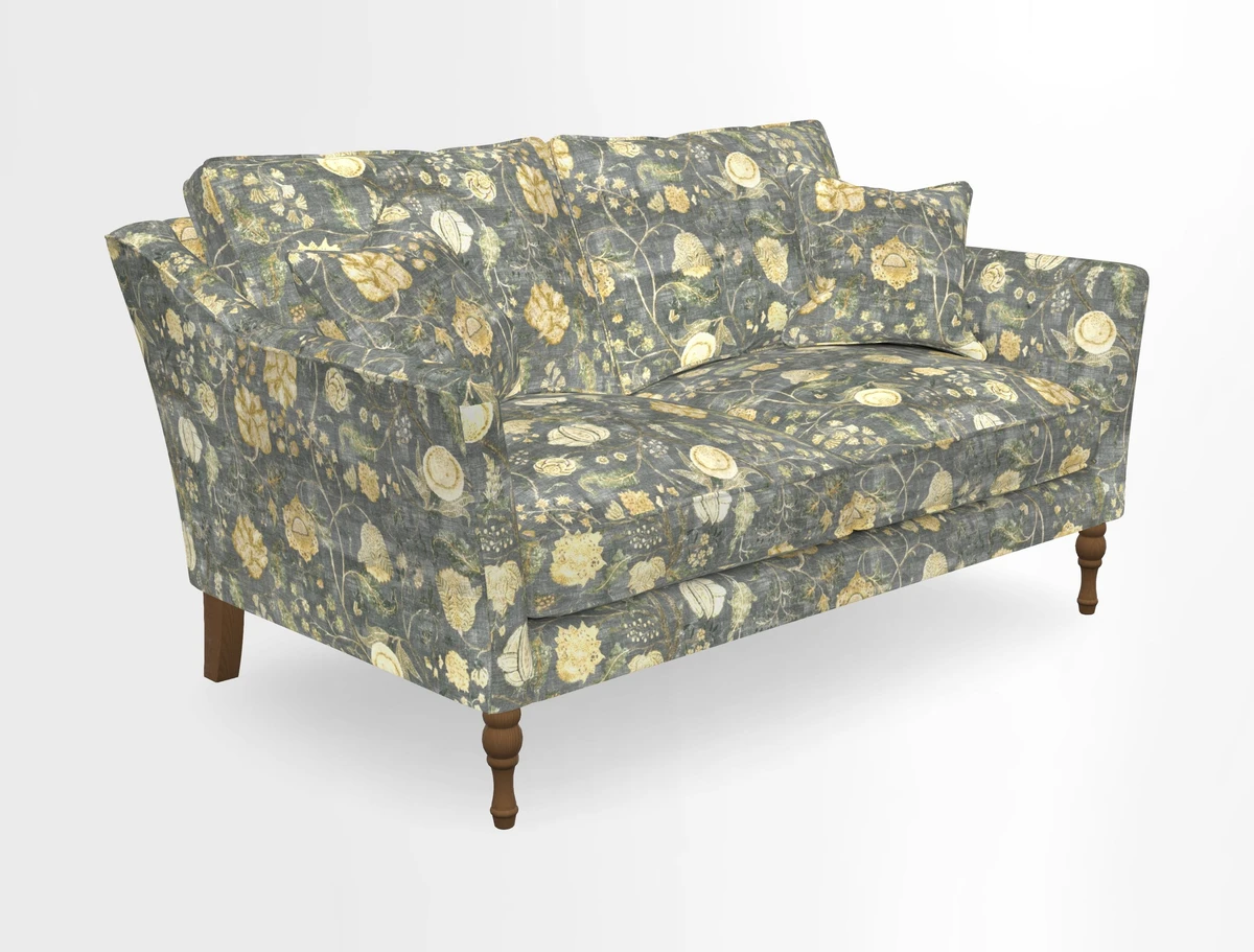 Brunel 3 Seater Sofa in V&A Threads of India Mughal Garden Safari Hunter