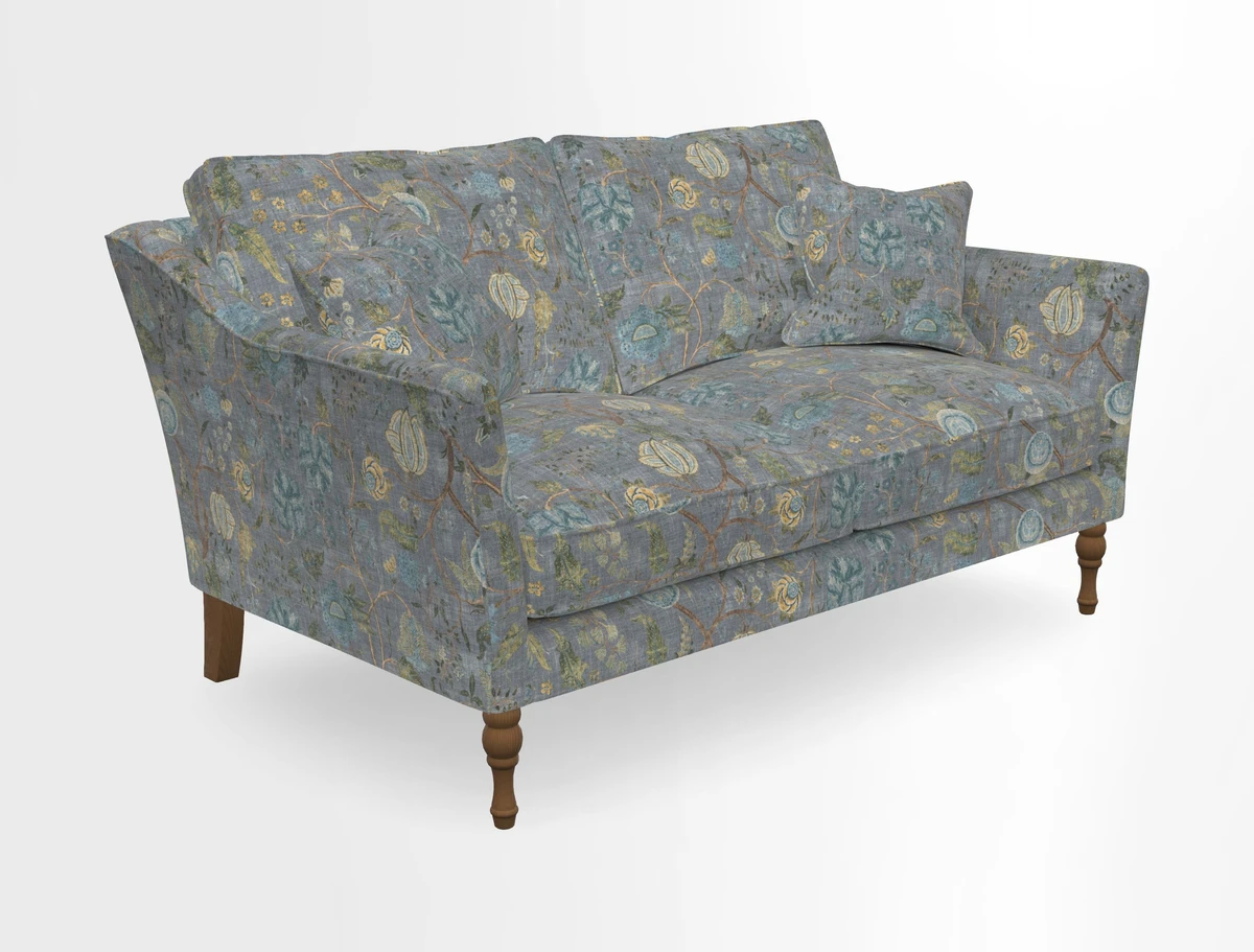 Brunel 3 Seater Sofa in V&A Threads of India Mughal Garden Safari Hunter