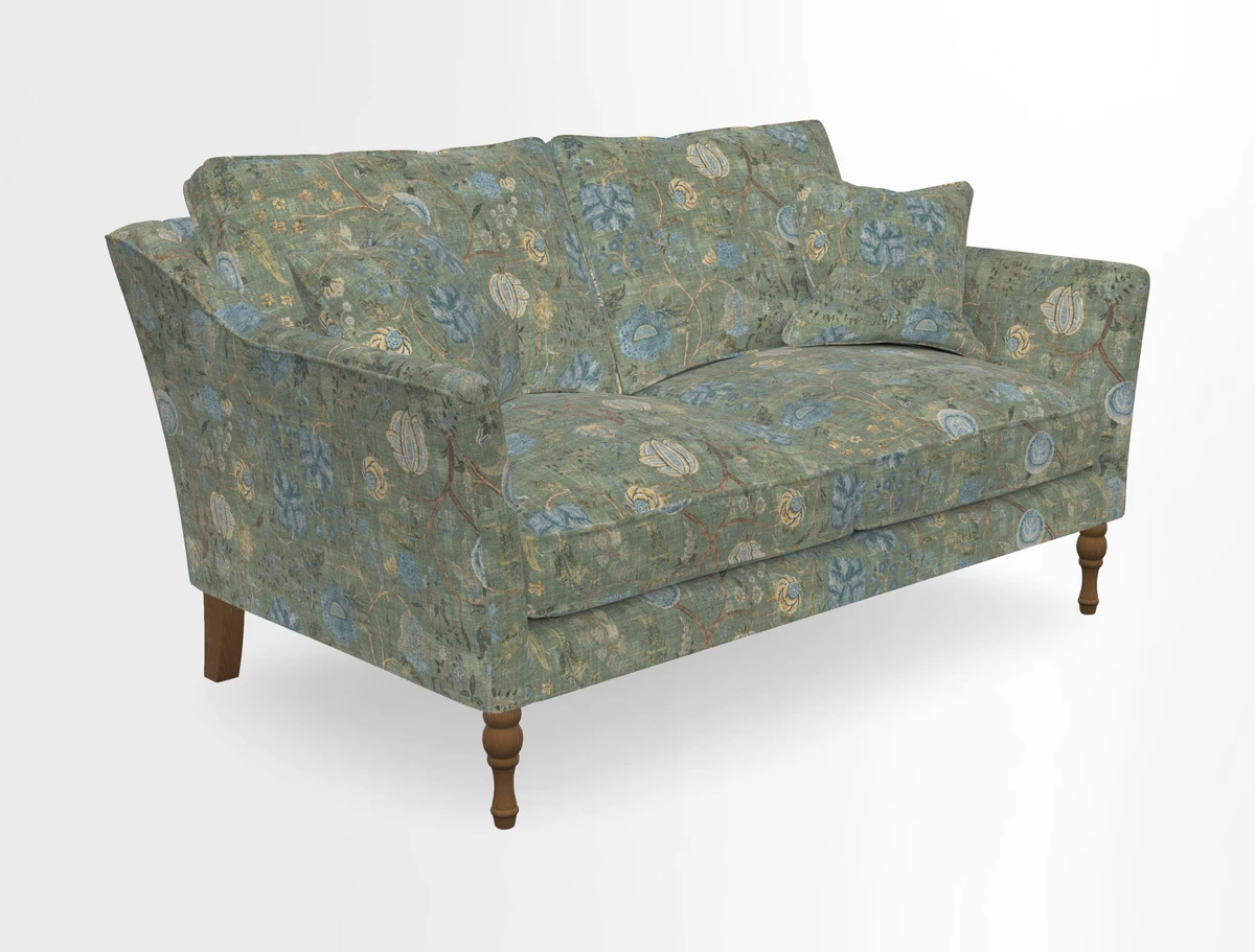 Brunel 3 Seater Sofa in V&A Threads of India Mughal Garden Safari Hunter