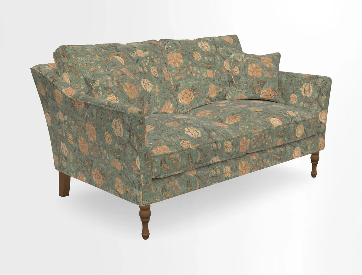 Brunel 3 Seater Sofa in V&A Threads of India Mughal Garden Safari Hunter