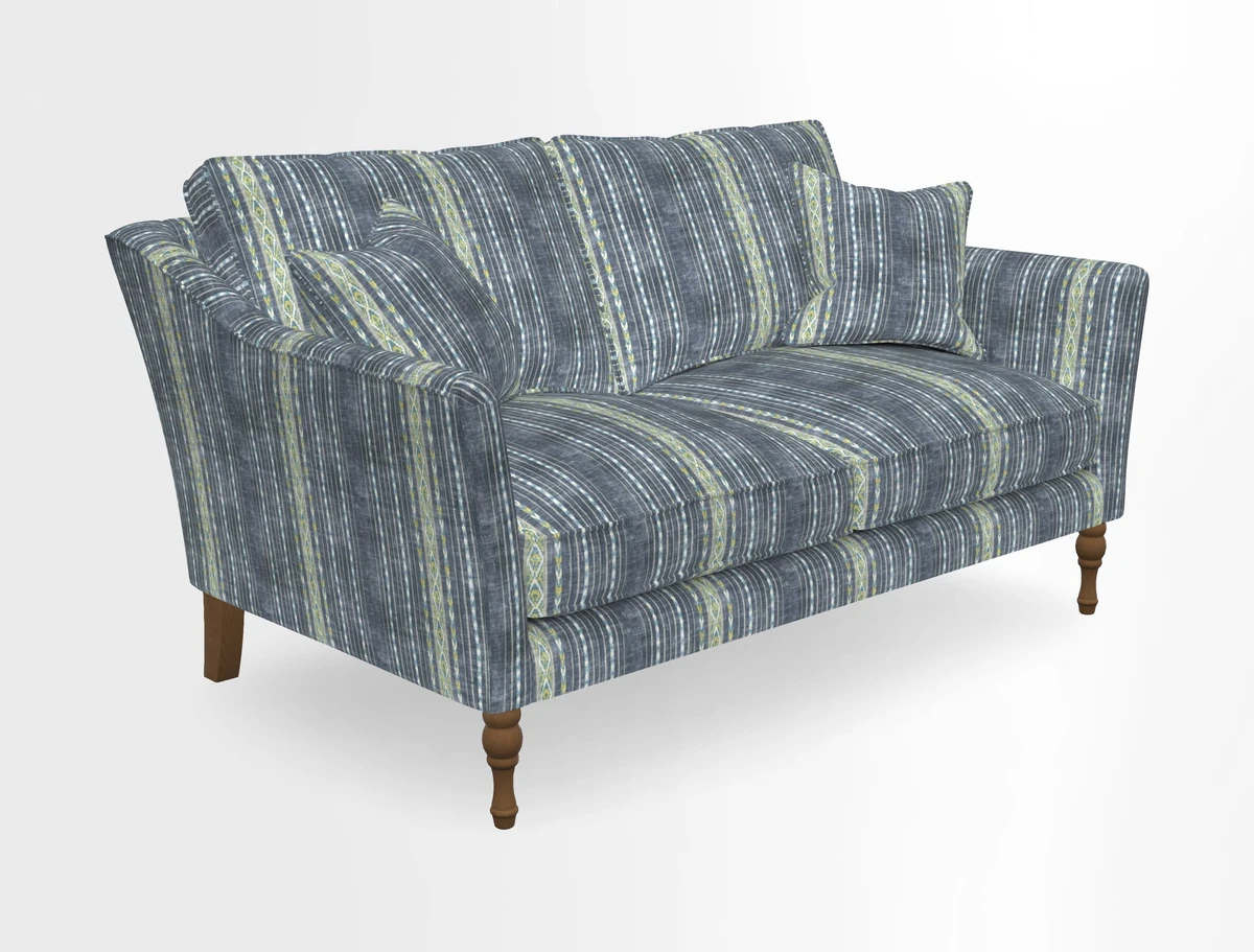 Brunel 3 Seater Sofa in V&A Threads of India Mughal Garden Safari Hunter
