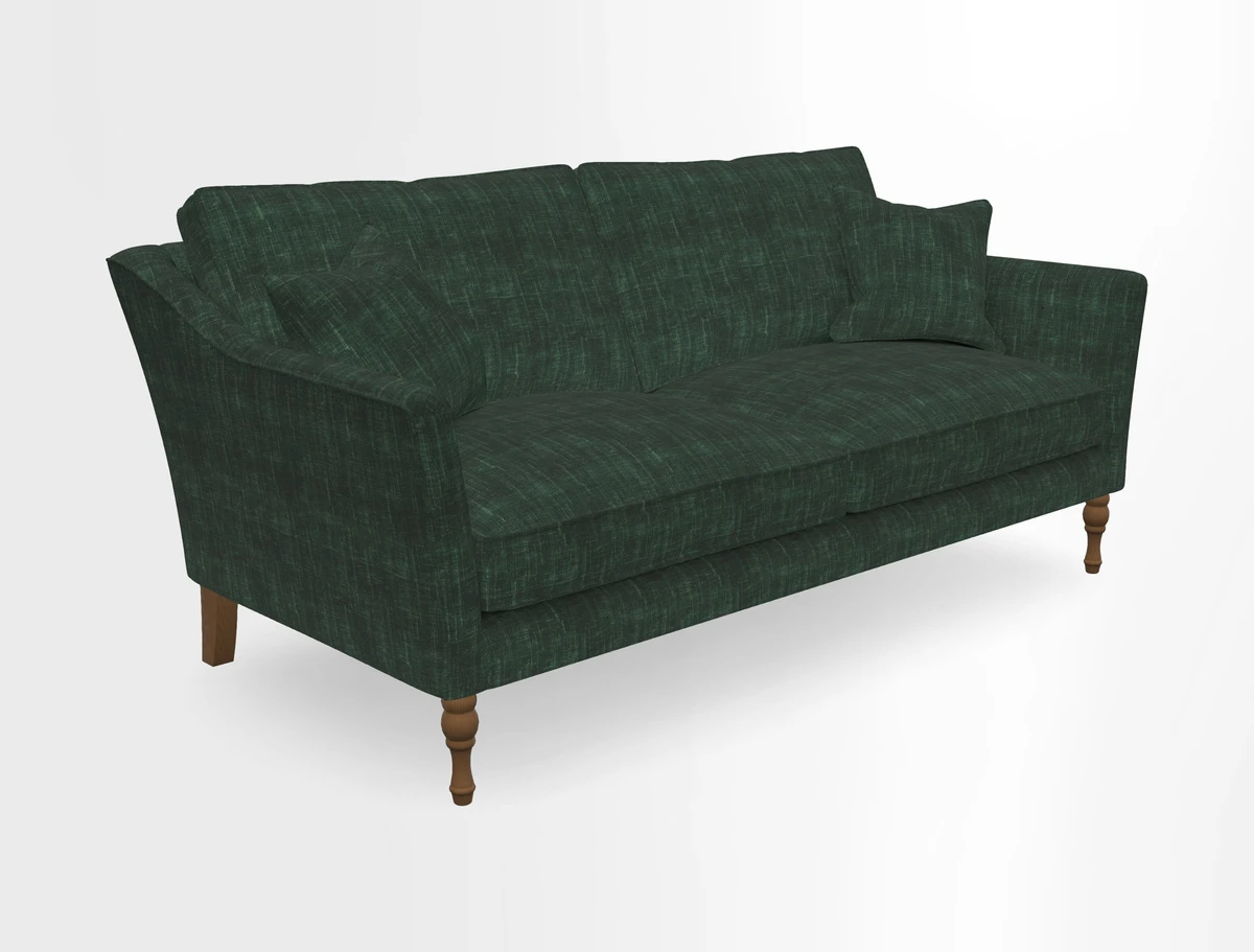 Brunel 3 Seater Sofa in V&A Threads of India Mughal Garden Safari Hunter