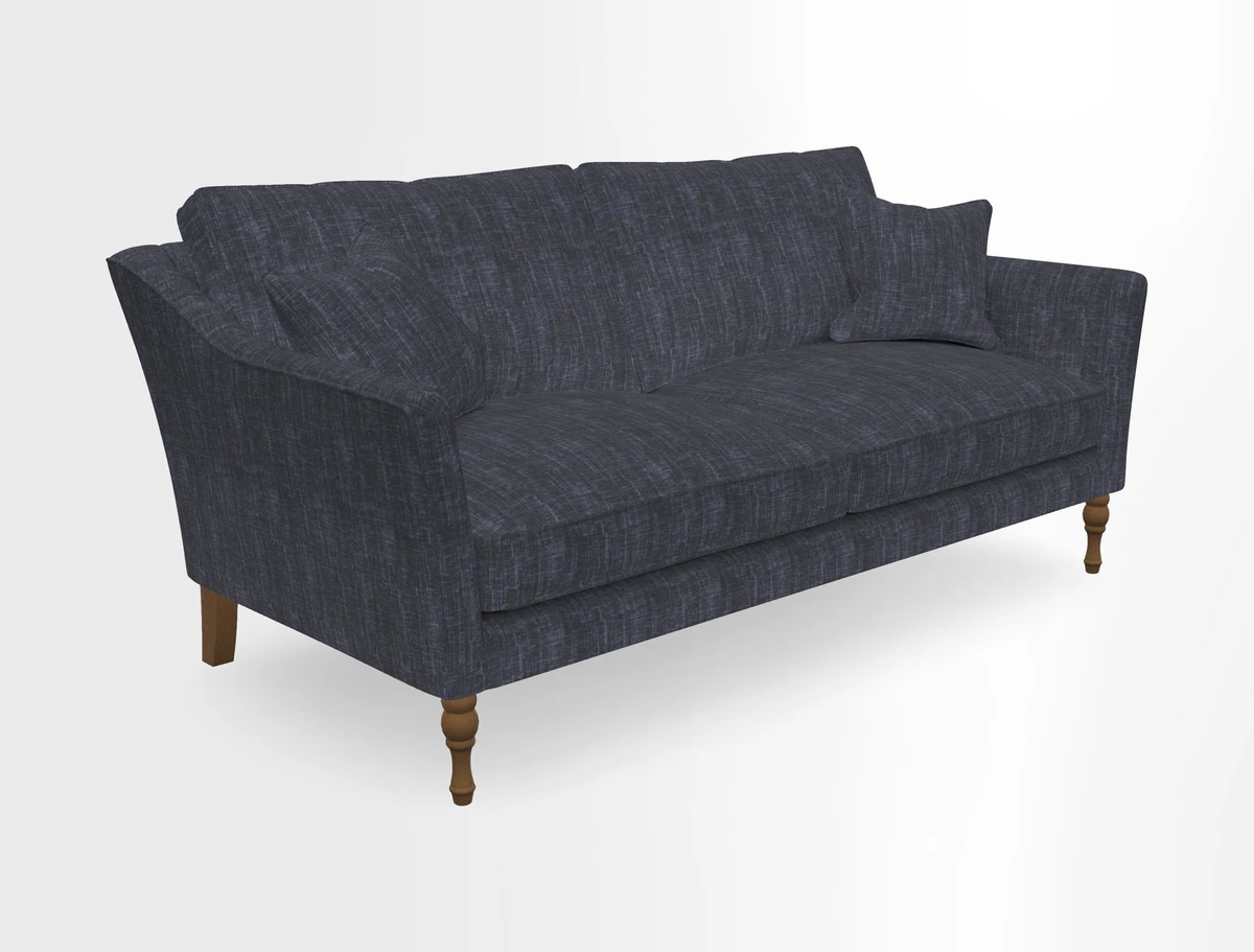 Brunel 3 Seater Sofa in V&A Threads of India Mughal Garden Safari Hunter