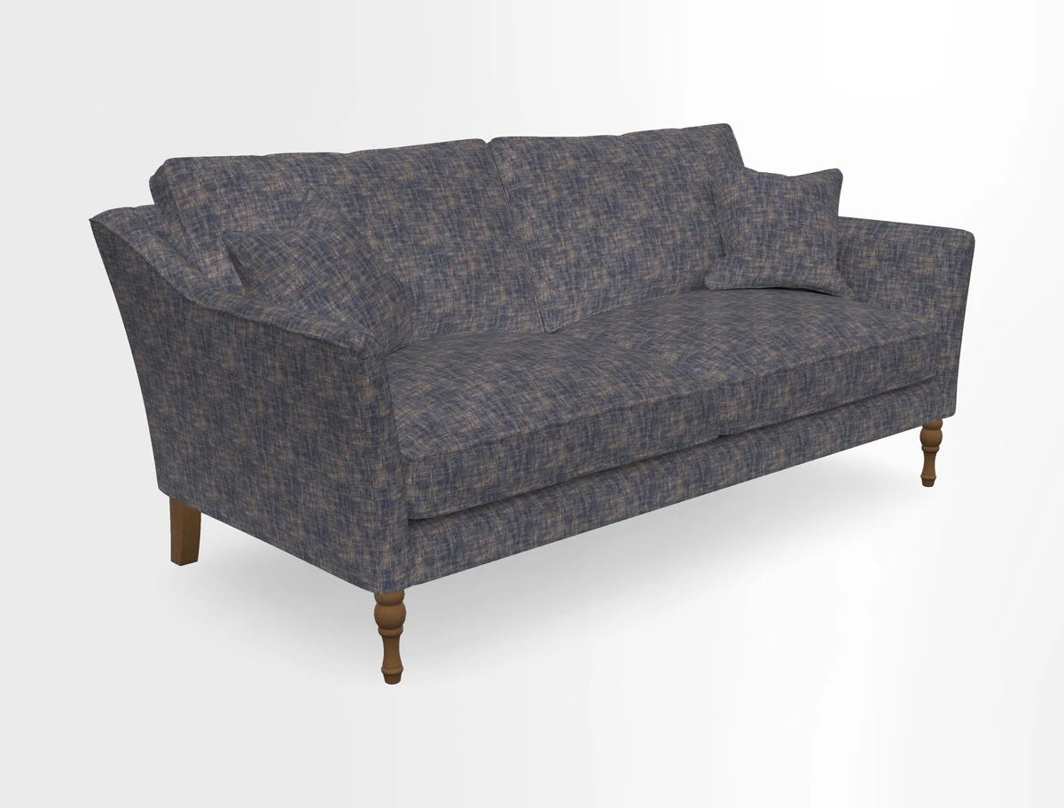 Brunel 3 Seater Sofa in V&A Threads of India Mughal Garden Safari Hunter