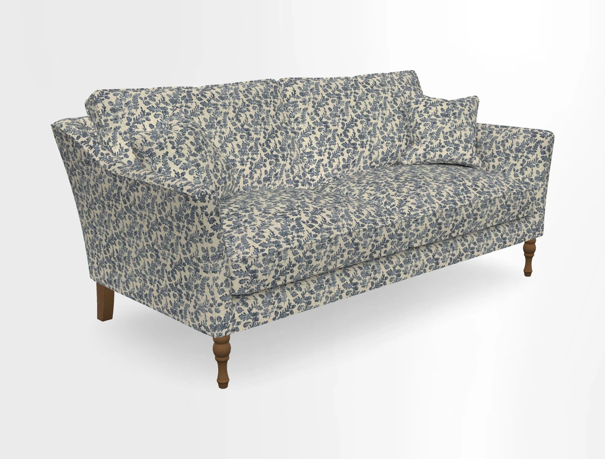 Brunel 3 Seater Sofa in V&A Threads of India Mughal Garden Safari Hunter