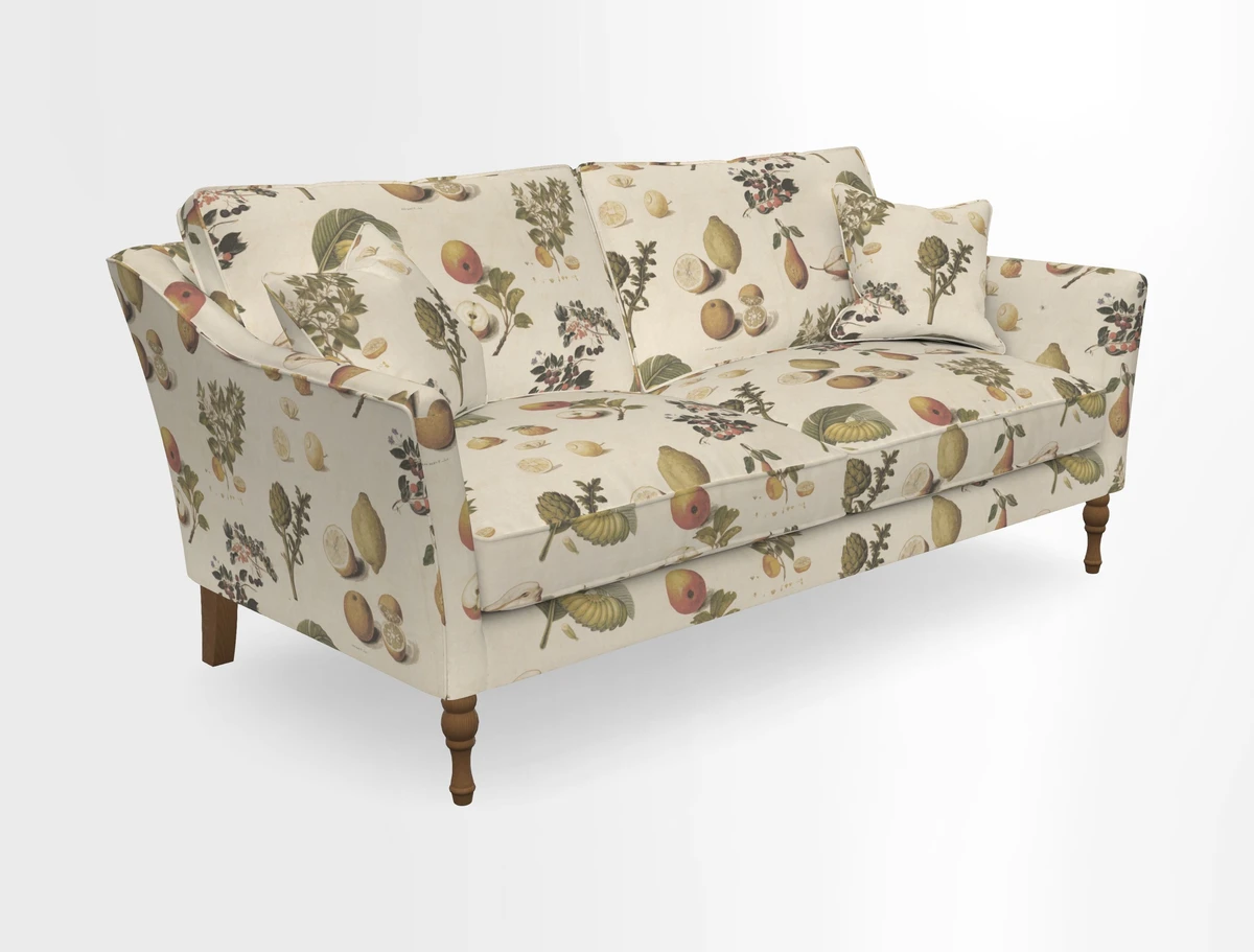 Brunel 3 Seater Sofa in V&A Threads of India Mughal Garden Safari Hunter