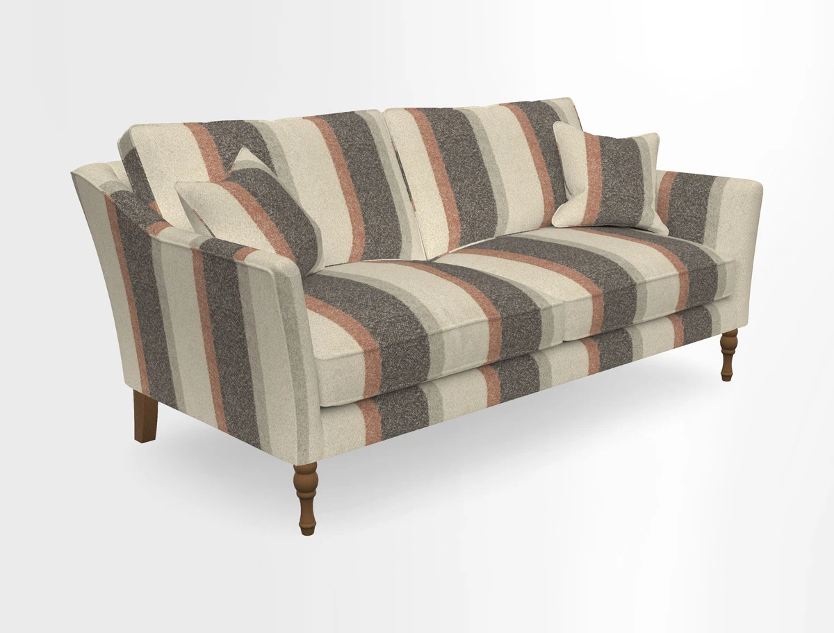 Brunel 3 Seater Sofa in V&A Threads of India Mughal Garden Safari Hunter