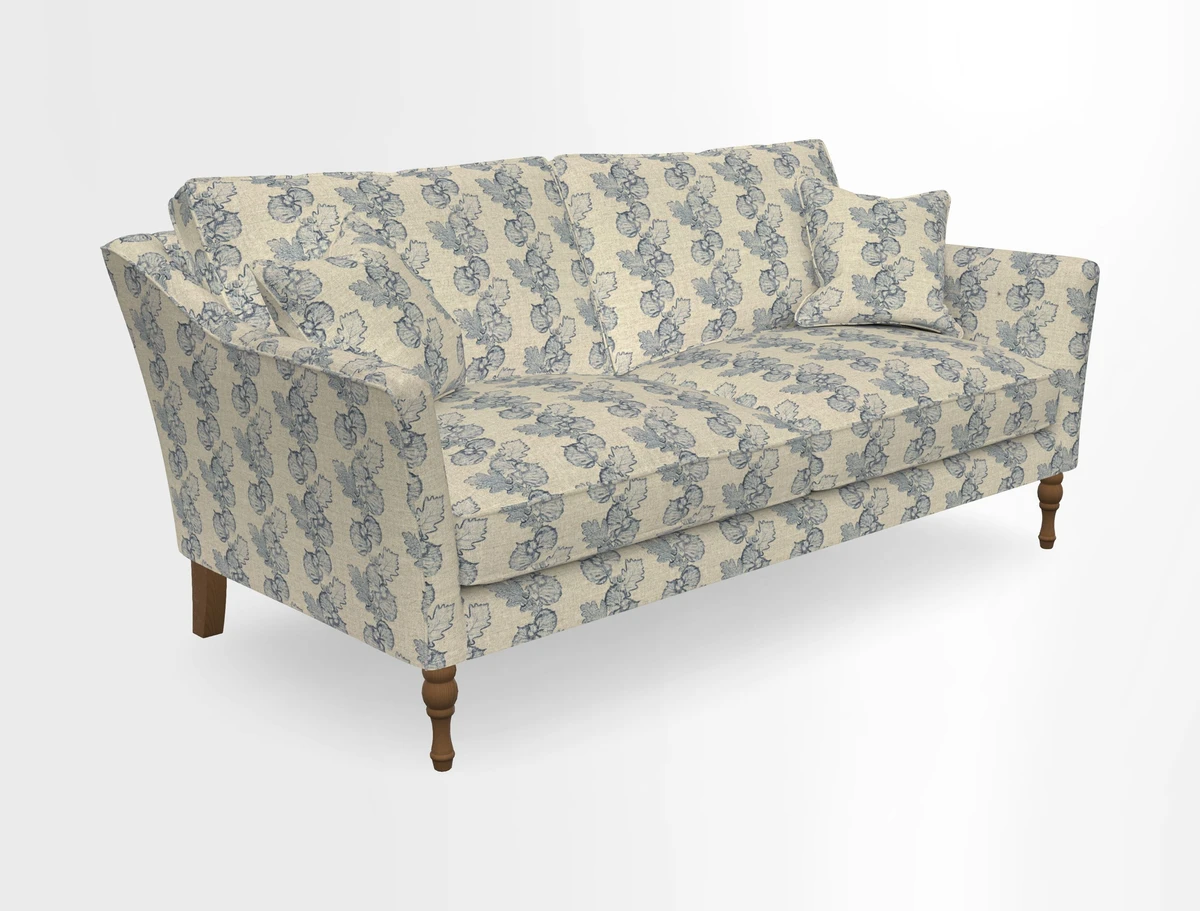 Brunel 3 Seater Sofa in V&A Threads of India Mughal Garden Safari Hunter