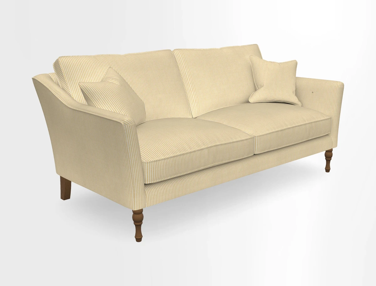 Brunel 3 Seater Sofa in V&A Threads of India Mughal Garden Safari Hunter