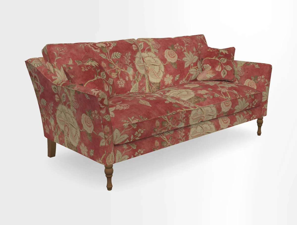 Brunel 3 Seater Sofa in V&A Threads of India Mughal Garden Safari Hunter