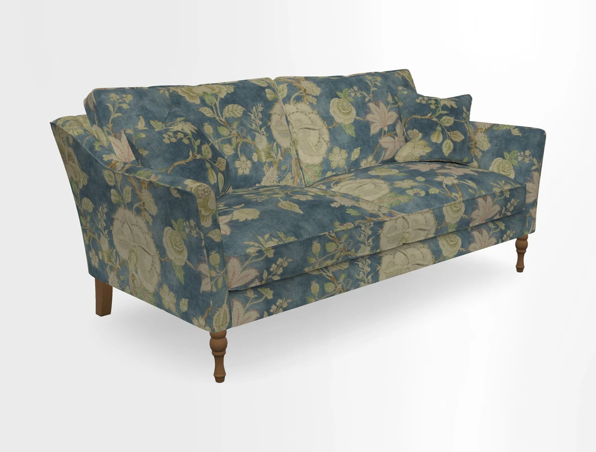 Brunel 3 Seater Sofa in V&A Threads of India Mughal Garden Safari Hunter