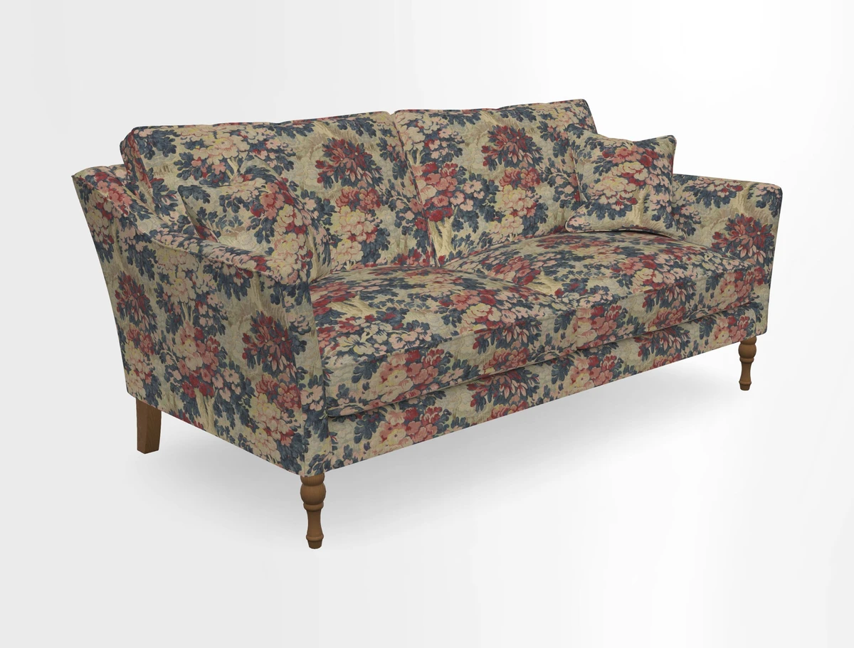 Brunel 3 Seater Sofa in V&A Threads of India Mughal Garden Safari Hunter
