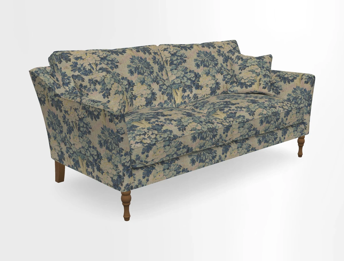 Brunel 3 Seater Sofa in V&A Threads of India Mughal Garden Safari Hunter